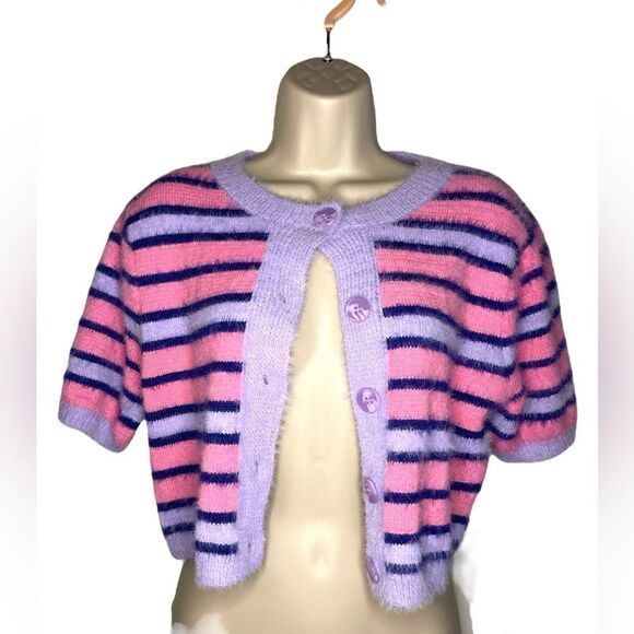 Beivy Tops - NWT Beivy  fussy top pink/purple  size M SUPER CUTE SUPER SOFT